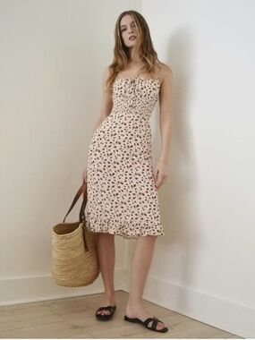 Reformation | Dresses | Nwt Reformation Bucatini White Linen Midi Dress Us  | Poshmark